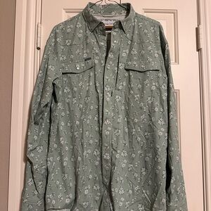 Poncho Green Floral Men's Casual Shirt